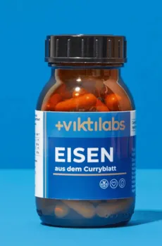 Produktbild von Bewertung viktilabs Eisen aus dem Curryblatt 60 Kapseln