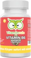 Produktbild von Vitamineule Vitamin B6 Kapseln 25mg hochdosiert Qualität aus Deutschland vegan laborgeprüft Pyridoxin ohne künstliche Zusätze - für Kinder geeignet - kleine Kapseln statt Tabletten - Vitamineule®
