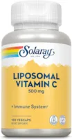 SOLARAY Liposomales Vitamin C 500 mg pro Kapsel 100 Kapseln vegan glutenfrei ohne Gentechnik laborgeprüft Nahrungsergänzungsmittel mit Vitamin C zur Unterstützung des Immunsystem