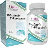 Tulip BioPharma Vitamin B2 (Riboflavin 5'-Phosphat) 250mg 120 Kapseln, Laborgeprüft, Hochdosiert, Nicht GVO & Glutenfrei