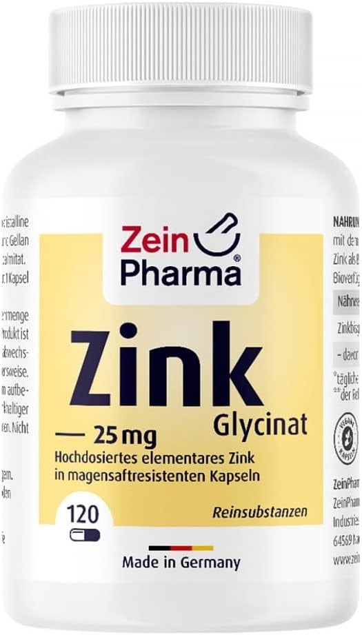 Produktbild von Bewertung Zein Pharma Zink Glycinat 25 mg Kapseln