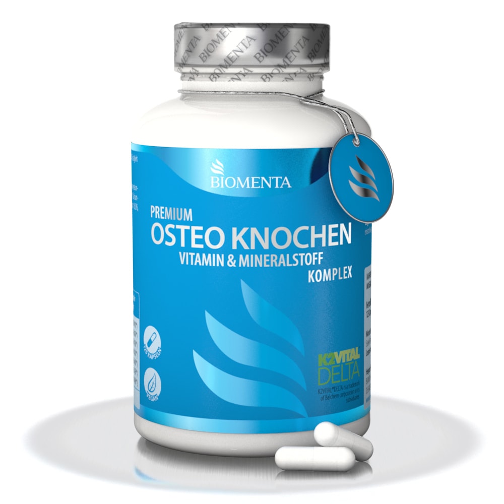 Produktbild von Bewertung BIOMENTA Osteo Knochen Vitamin Mineralstoff Komplex