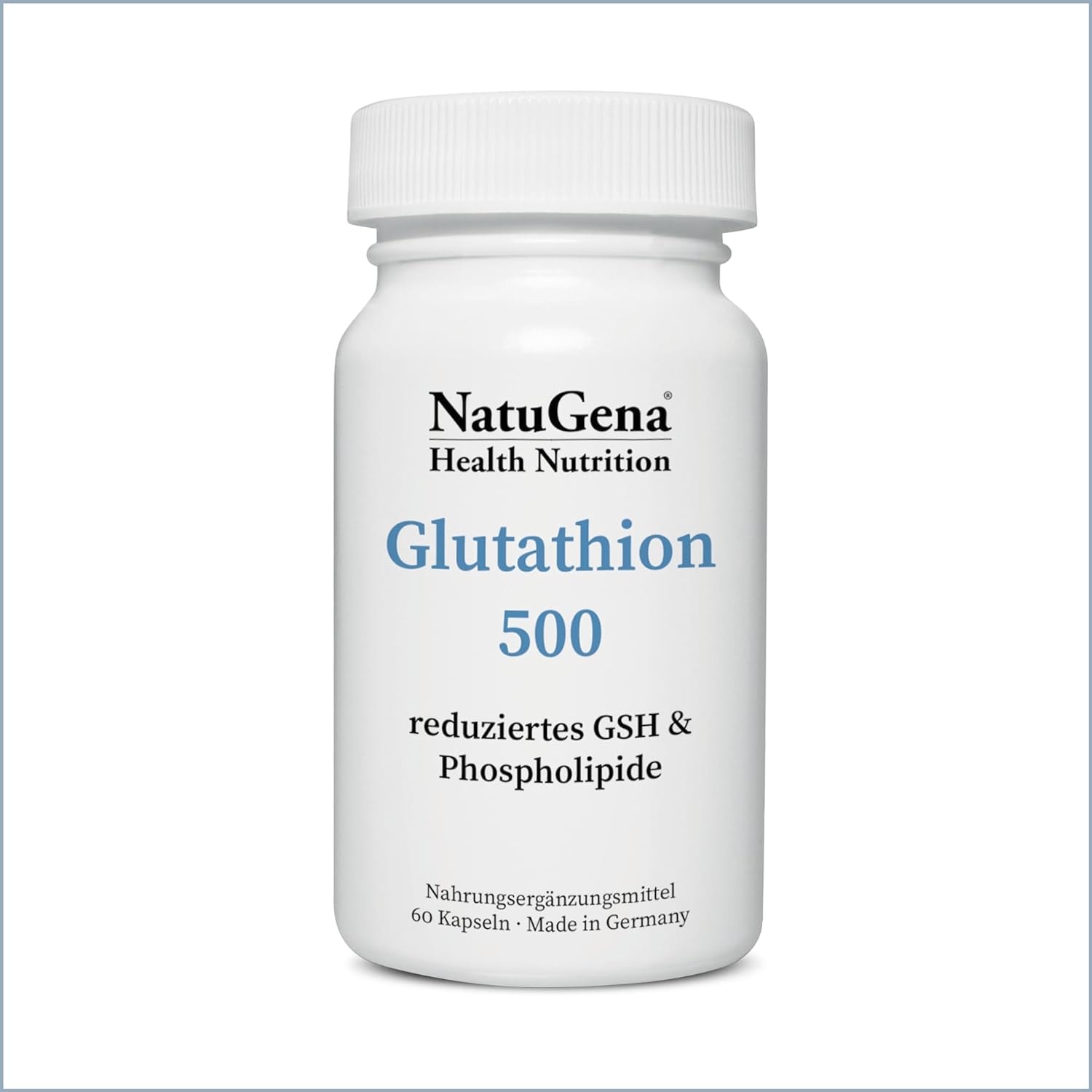 Produktbild von Bewertung NatuGena Glutathion 500 aus 100% reduziertem Glutathion 60 Kapseln