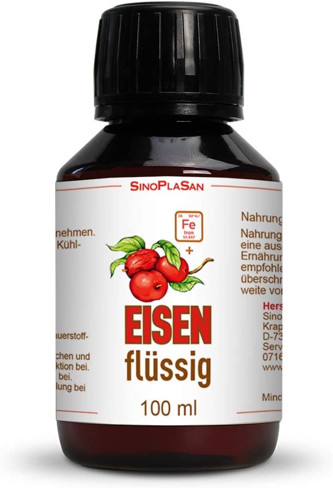 Produktbild von Sinoplasan - Eisen in Dattelextrakt || flüssig || 100ml || vegan || höchste Bioverfügbarkeit || für das Immunsystem & bei Müdigkeit