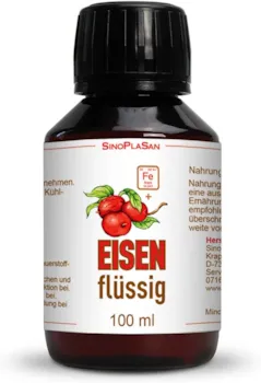 Produktbild von Sinoplasan - Eisen in Dattelextrakt || flüssig || 100ml || vegan || höchste Bioverfügbarkeit || für das Immunsystem & bei Müdigkeit