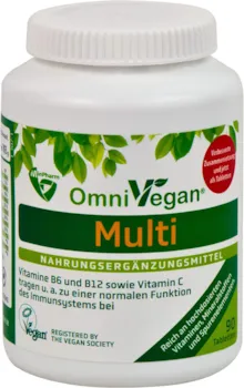 Produktbild von Boma Lecithin OMNIVEGAN Multivitamin & Mineralstoffkomplex - 90 Tabletten mit 27 natürlichen Vitaminen, 103 g