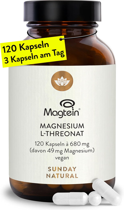 Produktbild von Bewertung SUNDAY NATURAL Magnesium-L-Threonat Magtein