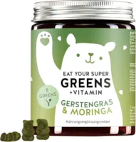 Produktbild von Bears with Benefits - Hochdosierter Vitamin- und Mineralkomplex - 8 Superfoods - Moringa, Gerstengras, Chlorella, Zink, Eisen - Gummibärchen (60 St) - Bears with Benefits Eat Your Super Greens