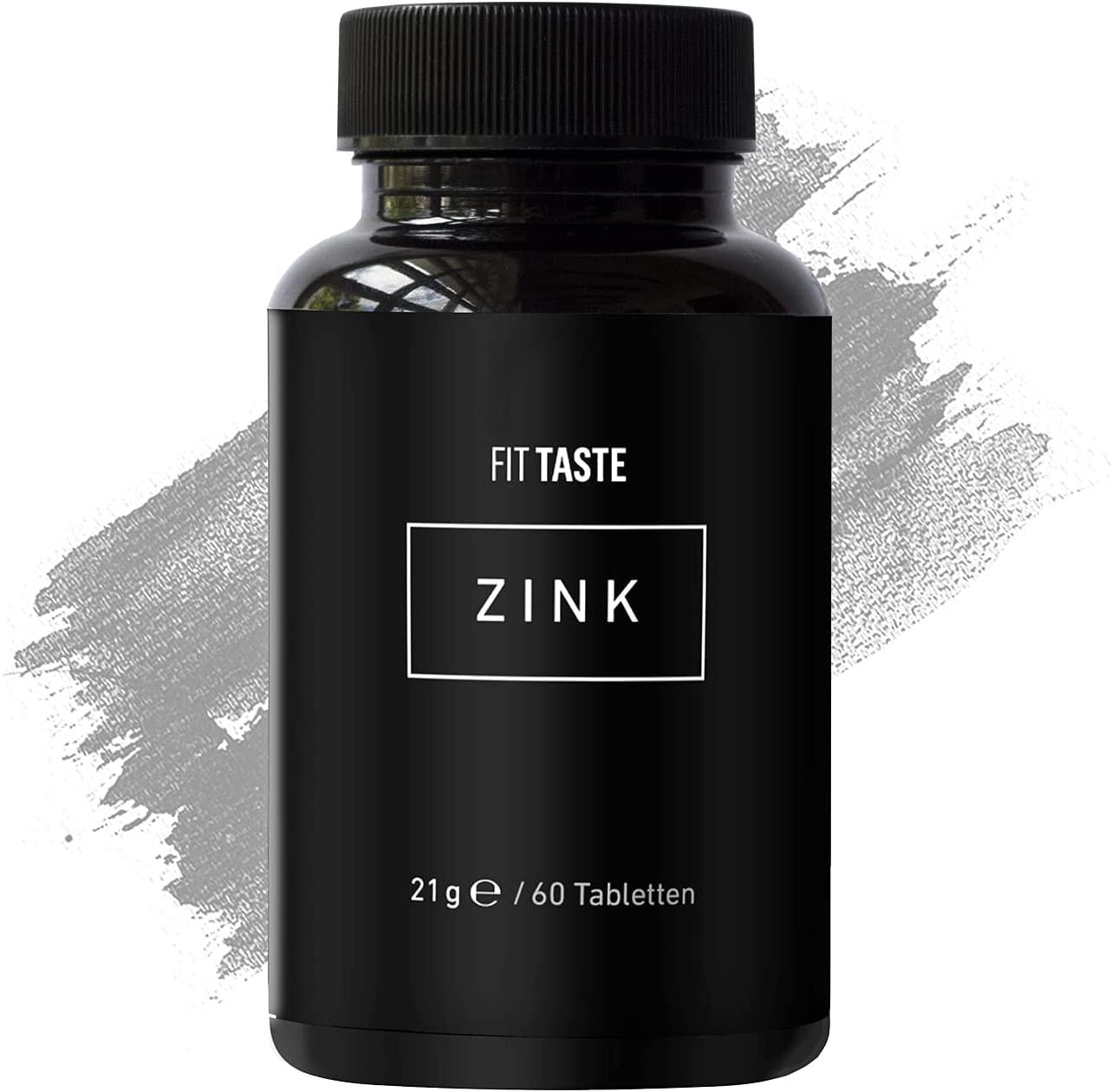 Produktbild von FIT TASTE Zink 25 mg I 60 Tabletten I Laborgeprüft & hochdosiert I mit der höchsten Bioverfügbarkeit I 120 Tage Vorrat