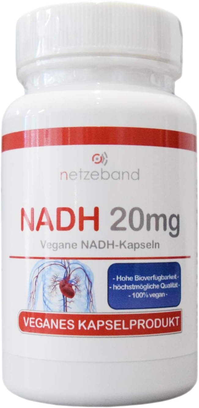 Produktbild von Bewertung netzeband NADH 20mg 90 vegane Kapseln Coenzym 1 Premium Qualität