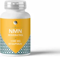Produktbild von TCM-Pharmatrade NMN Nicotinamid Mononukleotide Anti-Aging Kapseln 60 Stück Resveratrol bioaktive Formel hochdosiert 1100 mg LABORGEPRÜFT