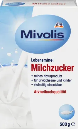 Produktbild von Bewertung dm Mivolis DAS gesunde PLUS Milchzucker 1 x 500g