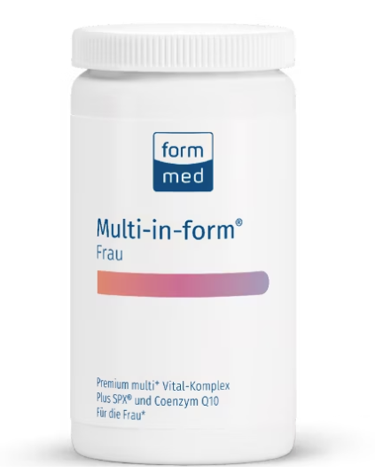 Produktbild von Bewertung FormMed Multi-in-form Frau (ehem. Fema-in-form) Vitamine Nährstoffe Sekundäre Pflanzenstoffe Vegetarisch Multivitamin Artikel-Nr. 2000.1245