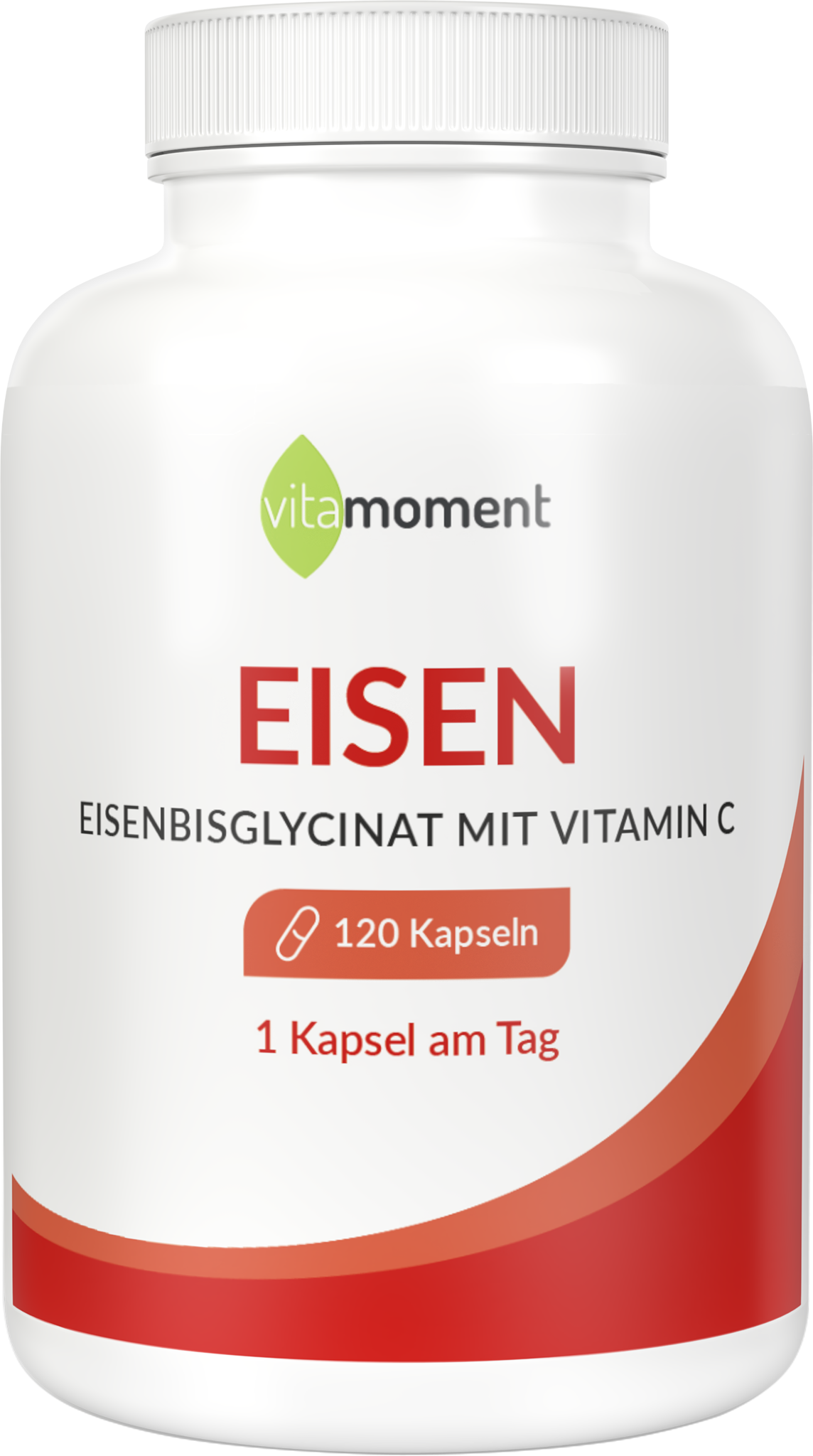 Produktbild von Bewertung vitamoment Eisen-Kapseln Eisenbisglycinat Vitamin C Bioverfügbarkeit Nerven Psyche Schwangerschaft Vegane Vegetarische Ernährung