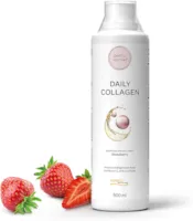 Produktbild von pretty woman Daily Collagen 500ml Collagen Beauty Drink mit Erdbeer-Geschmack Flüssiges Kollagenhydrolysat als Collagen Drink Kollagen Beauty mit Vitamin C, Zink & Biotin