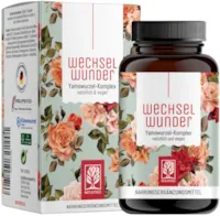 Produktbild von Bewertung NATURTREU WECHSELWUNDER Wechseljahre Menopause 500mg Yamswurzel mit 340mg Rotklee, Baldrian, Eisen, Vitamin B9 und B12 Kapseln hochdosiert Meno Balance 90 Wechseljahre Kapseln