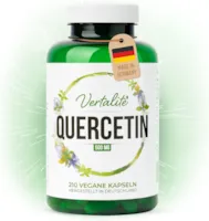 Produktbild von Bewertung Vertalite Quercetin XXL Pack mit 210 Kapseln Laborgeprüftes Quercetin 500mg hochdosiert vegan täglich made in Germany Blütenextrakt Sophora Japonica