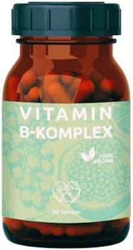 BSF Nutrition Vitamin B Komplex - im Glas - hochdosiert - mit Folsäure & B12 - 60 Kapseln - alle 8 B-Vitamine - 100 % vegan