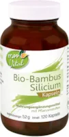 Produktbild von Kopp Vital Bio-Bambus Silicium Kapseln | Bio-Qualität | 120 Kapseln | 52 g | Vegan und ohne Zusätze | Premium Silicium | Premium Rohstoffe | pflanzliche Kapselhülle