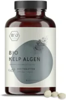 Produktbild von BIONUTRA Jod Tabletten aus Bio Kelp Braunalgen (600 x 400 mg), 300 µg natürliches Jod pro Tagesdosis, hochdosiert, deutsche Herstellung, 10-Monatspackung, vegan, kontrolliert biologisch