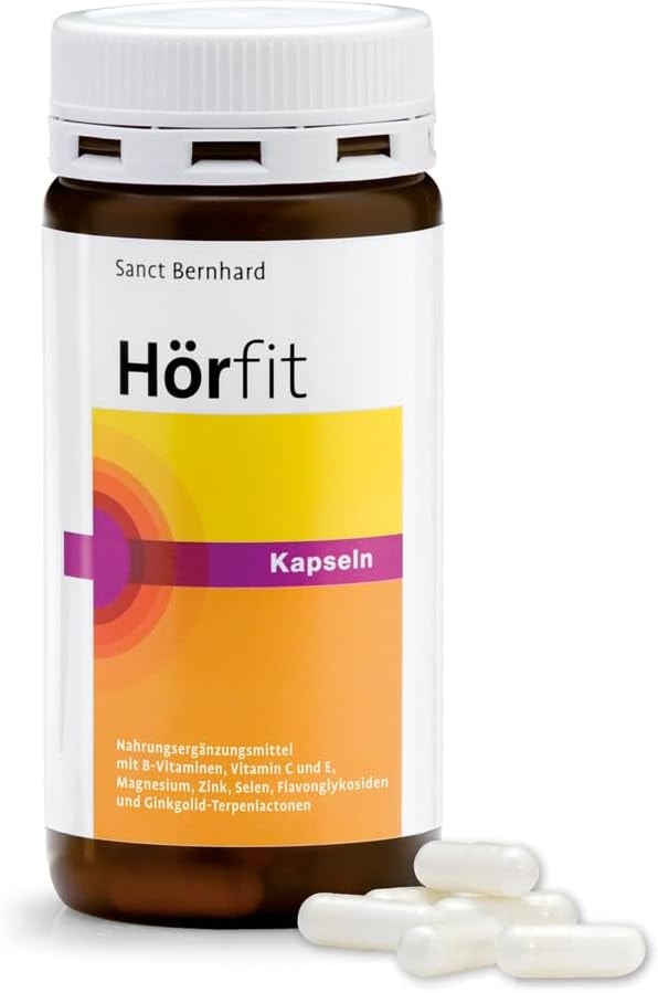 Produktbild von Bewertung Sanct Bernhard Hörfit-Kapseln mit Zink Folsäure Selen Vitamin B12 120 Kapseln