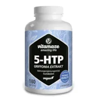 Produktbild von Bewertung Vitamaze 5-HTP vegan Kapseln 200mg Extrakt der Griffonia Pflanze hochdosiert