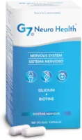 Produktbild von G7 Neuro Health. Silizium hochdosiert und Biotin Kapseln mit Magnesium. Multivitaminkomplex für Konzentration und Gedächtnis. Kollagen erhöht. 120 Biotin und Silizium Hochdosiert Kapseln.