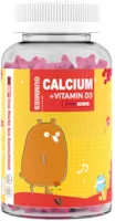 Produktbild von EinBär Calcium+Vitamin D3 Gummibärchen, gut für die Gesundheit der Knochen, zuckerfrei (60ST), leckerer Kirschgeschmack, Made in Germany