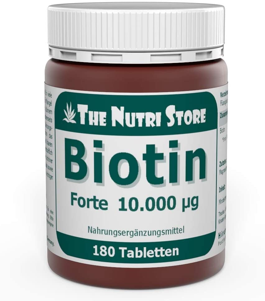 The Nutri Store Vitamin B7 Biotin 10.000 µg Tabletten 180 Stk. - entspricht einem 6 Monatsvorrat