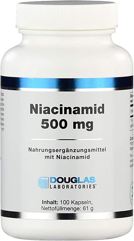 Produktbild von Douglas Laboratories Niacinamid - Vitamin B3 zur Unterstützung der Herz-Kreislauf-Gesundheit, 100 Kapseln, 60 g
