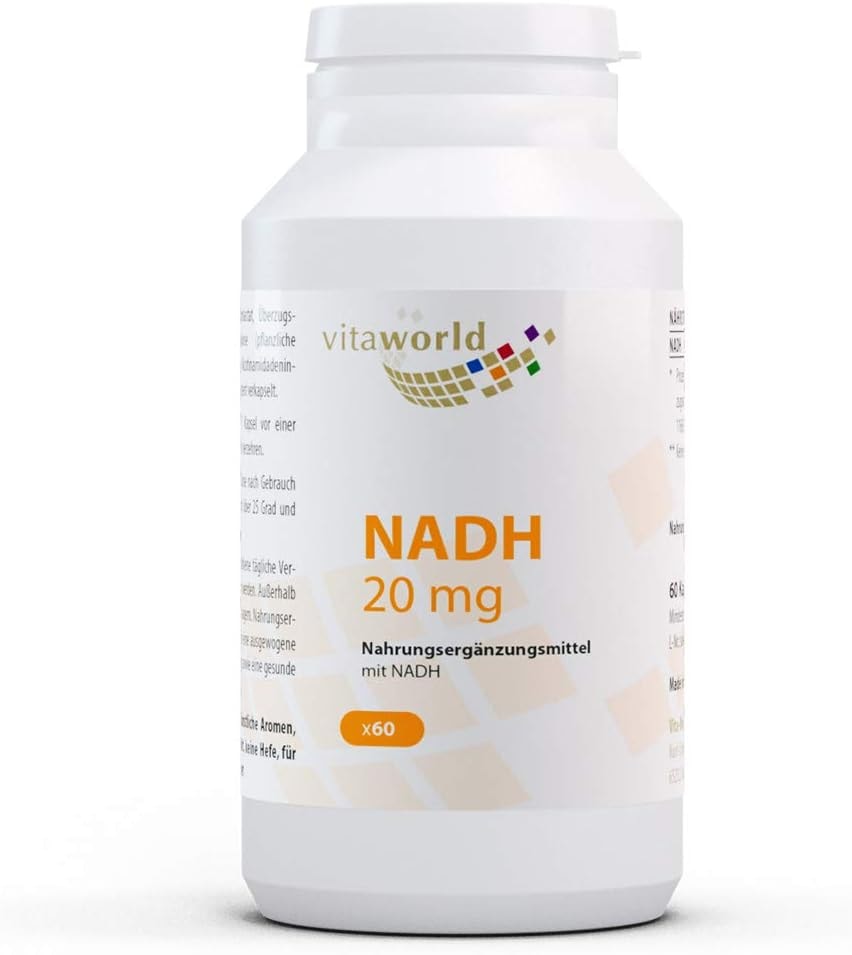 Produktbild von Bewertung Vita World NADH 20mg 60 Vegi Kapseln magensaftresistent Apotheken Herstellung
