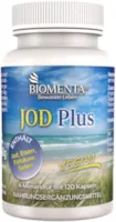Produktbild von BIOMENTA Jod Plus – mit Jod, Selen, Folsäure, Eisen - 4 Monatskur – vegan - 120 Jod Tabletten -vegan + hochdosiert