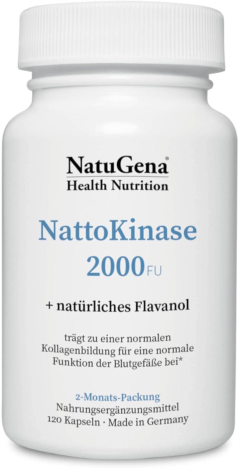 Produktbild von Bewertung NatuGena NattoKinase 2000 natürliches Flavanol 120 Kapseln 2 Monats Packung