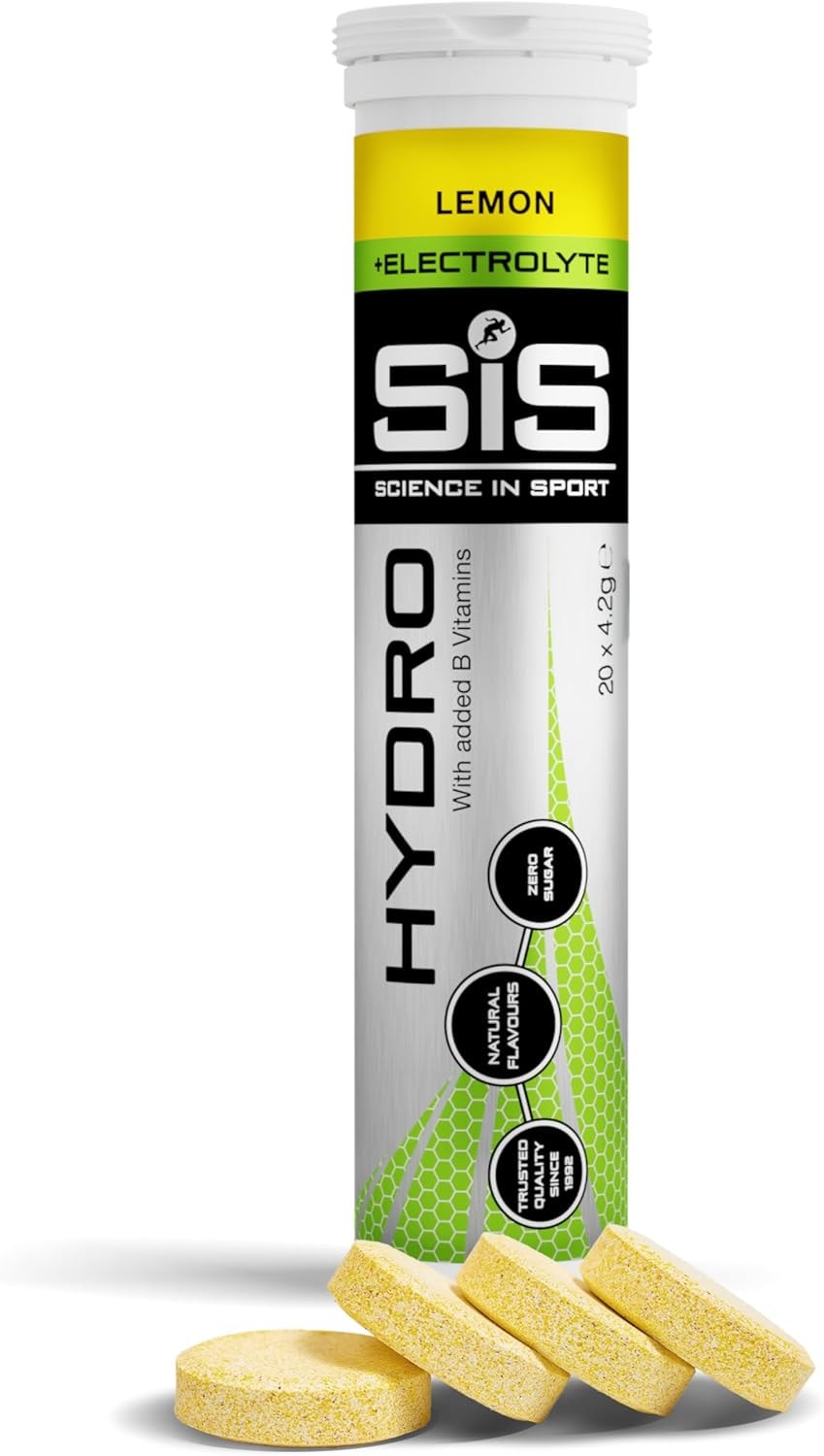 Produktbild von Bewertung Science in Sport Hydro Elektrolyte Tabletten 20 Stk Zitrone Zuckerfrei Vegan & glutenfrei Mit Natrium Calcium Kalium & Magnesium für guten Elektrolyte Haushalt Verpackung kann variieren