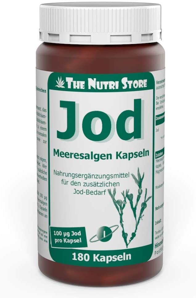 Hirundo Products - Jod Meeresalgen Kapseln 180 Stk. - Für den zusätzlichen Jodbedarf