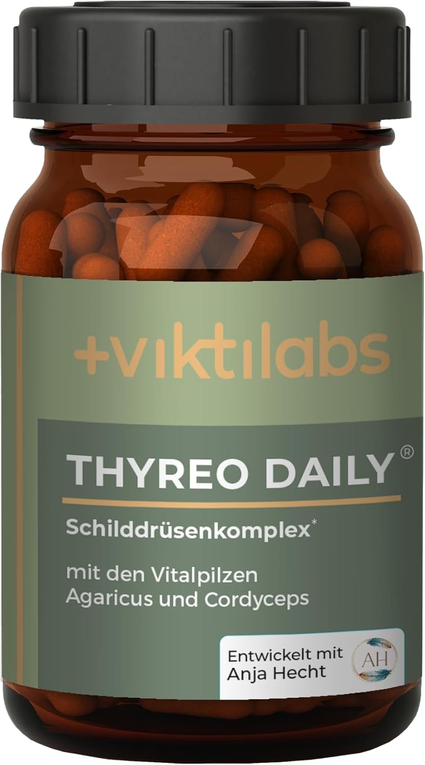 Produktbild von Bewertung viktilabs Thyreo Daily Schilddrüsen Komplex L-Tyrosin Eisen Kupfer Vitamin A