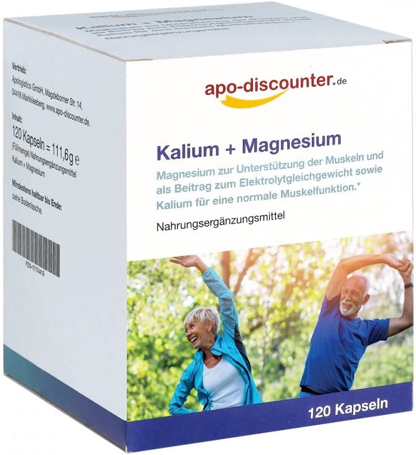 Produktbild von Apo-discounter.de - Kalium + Magnesium Kapseln von apo-discounter 120 stk