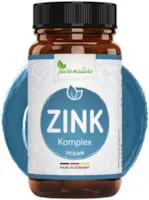 Produktbild von Pure Nature ZINK KOMPLEX rein aus BIO Buchweizen – Pflanzlich, hochdosiert & vegan – Deutscher Premium Rohstoff ohne Zusatzstoffe – 90 Kapseln