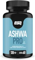 Produktbild von Bewertung ESN Ashwa patentierter Ashwagandha Wurzelextrakt KSM-66®, 120 Kapseln, indische Schlafbeere, mit Magnesium, Vitamin B6 & Zink, vegan