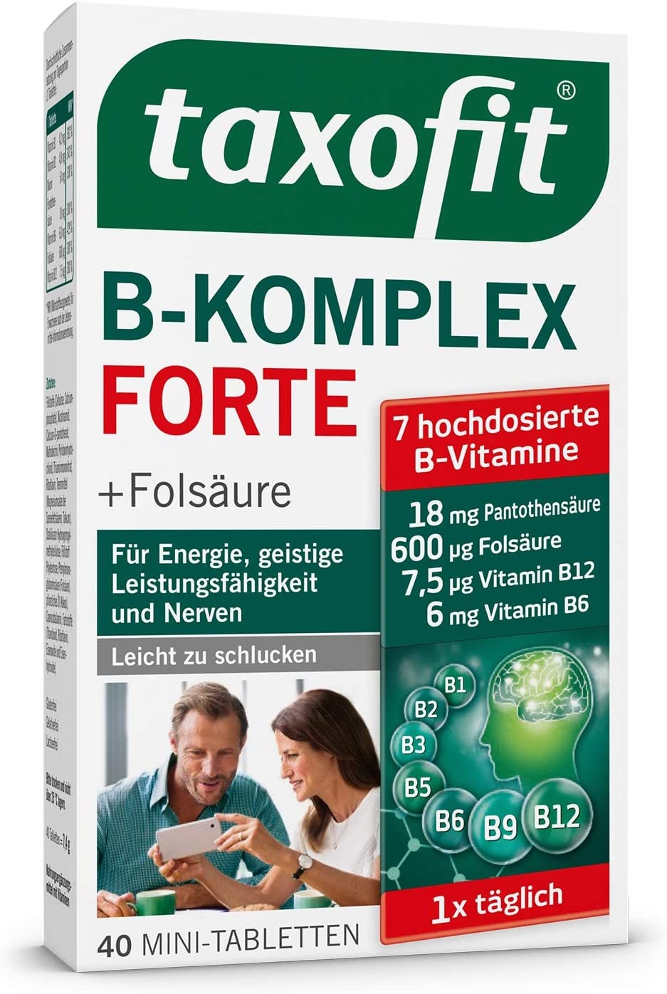 Produktbild von taxofit B-Komplex Tabletten 40 Stück
