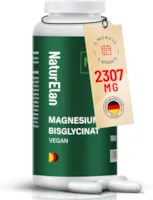 Produktbild von Bewertung NaturElan Magnesium Bisglycinat 180 Kapseln mit 300mg Magnesium pro Tagesdosis Vegan Premium Chelatiertes Magnesiumglycinat hochdosiert