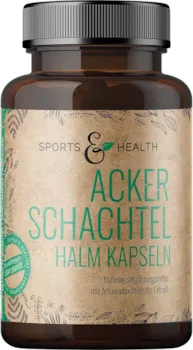 Produktbild von CDF Sports & Health Solutions Ackerschachtelhalm Silizium Kapseln 500mg pro Kapsel 180 Kapseln Zinnkraut Vegan - Ackerschachtelhalm Extrakt - LABORGEPRÜFT - In Deutschland Geprüft