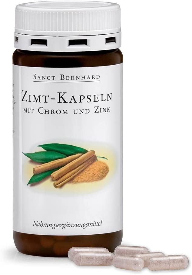 Produktbild von Sanct Bernhard Zimt-Kapseln mit Chrom & Zink 180 Kapseln