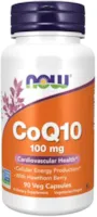 Produktbild von Now Foods CoQ10 (Coenzym Q10), 100mg, mit Weißdorn, 90 vegane Tabletten, Laborgeprüft, Glutenfrei, Sojafrei, Vegetarisch, ohne Gentechnik