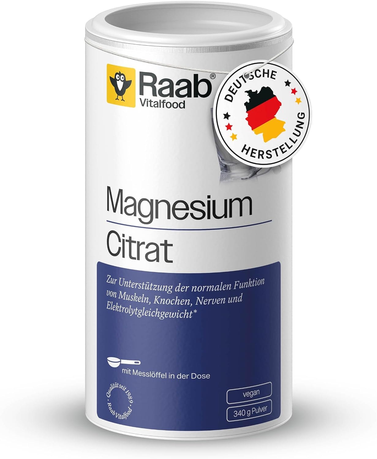 Produktbild von Bewertung Raab Vitalfood Magnesiumcitrat Pulver