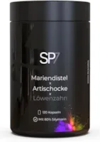Produktbild von Bewertung SP7 Mariendistel Artischocken Löwenzahn Komplex Kapseln Leber Entgiften Komplex mit 80% Silymarin vegan laborgeprüft ohne Magnesiumstearat und Füll -und Farbstoffen