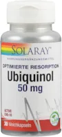 Produktbild von SOLARAY Ubiquinol CoQ10 50 mg 30 Weichkapseln laborgeprüft Nahrungsergänzungsmittel mit Coenzym Q 10 als hochwertiges Ubiquinol für optimale Resorption zur Unterstützung der Mitochondrien