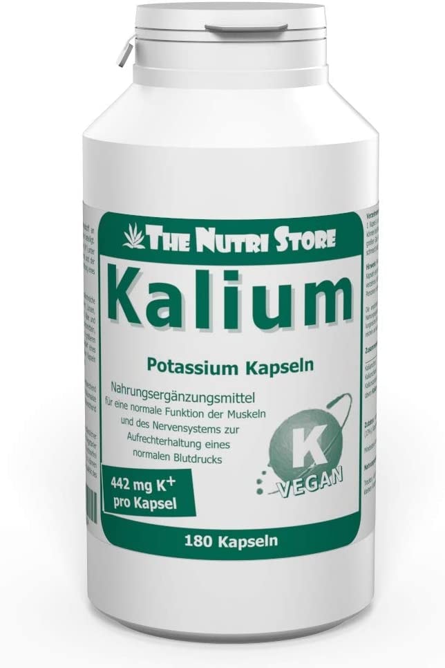 Produktbild von Hirundo Products The Nutri Store Kalium 442 mg vegane Kapseln 180 Stk.