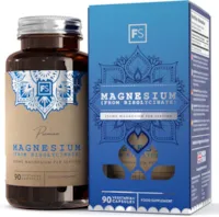 Produktbild von Bewertung Focus FS Magnesium Glycinat 90 Magnesium Bisglycinat Kapseln 1250mg Magnesium Glycinate por Portion Magnesium Hochdosiert Kapseln Gentechnik-, Gluten- & Allergenfrei Hergestellt in GB