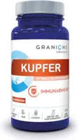 Produktbild von GRANIONS Kupfer bisglycinat 2 mg - 200% der empfohlenen Zufuhr - Optimale Bioverfügbarkeit - IMMUNITÄTSABWEHRUNG - Für Vegetarier geeignet - 60 Kapseln